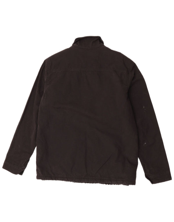 Jachetă pentru bărbați Superdry Sherpa Utility UK 36 Small Black Bumbac