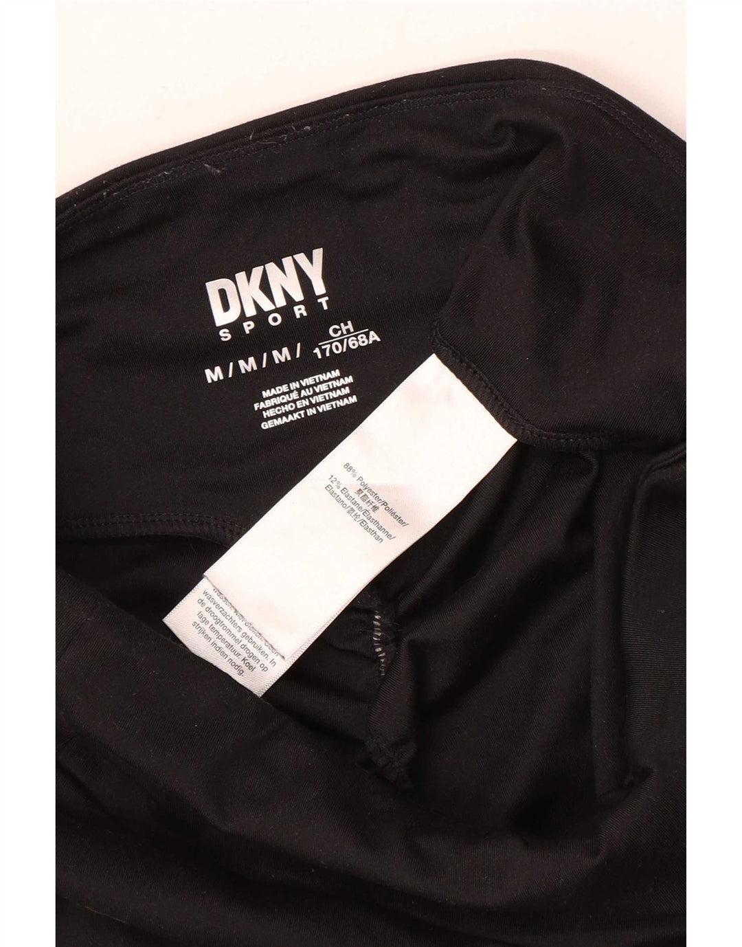 Dkny Leggings pentru femei UK 14 Poliester mediu negru