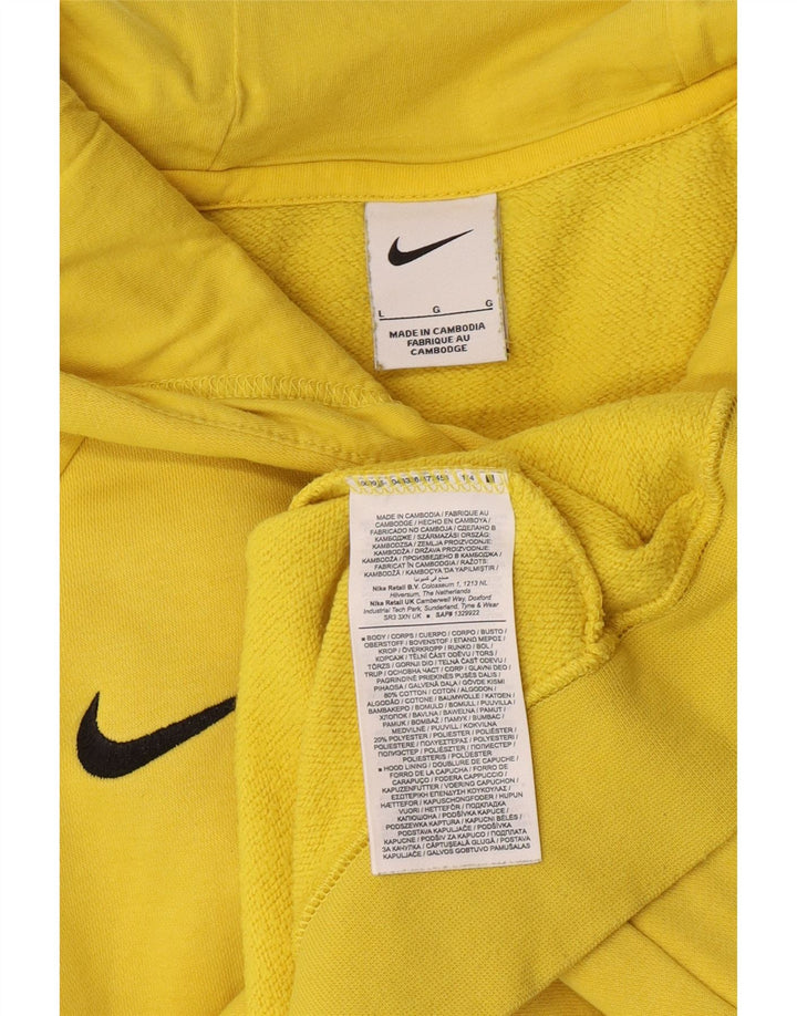 Pulover Nike pentru bărbați, bumbac, galben mare