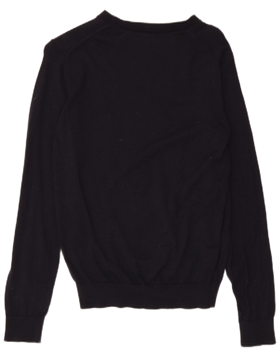 Pulover REISS pentru femei cu gât de barcă UK 12 Mediu Lână bleumarin