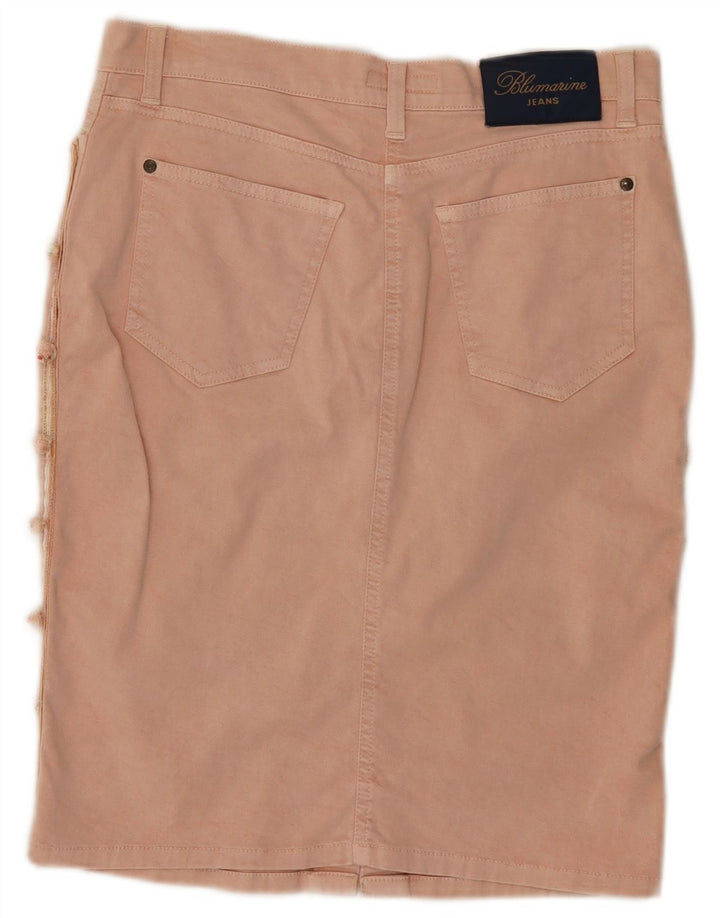Fusta Blumarine pentru femei IT 42 Medium W30 Roz Bumbac