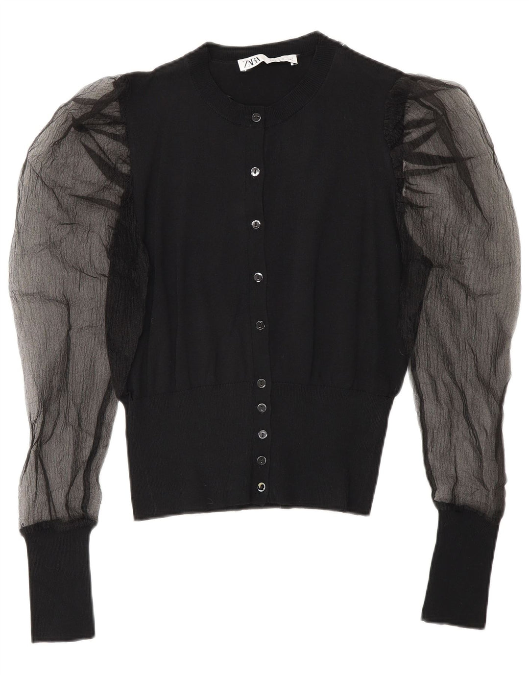 Top cardigan pentru femei Zara Mediu Negru Viscoză