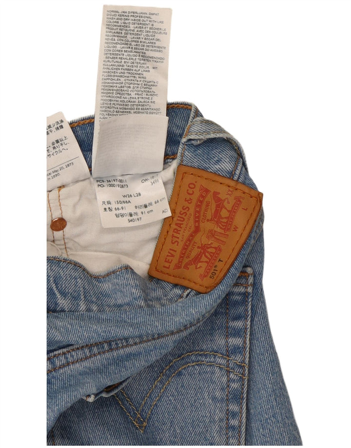 Blugi drepti 501 pentru femei Levi's W26 L28 Bumbac albastru