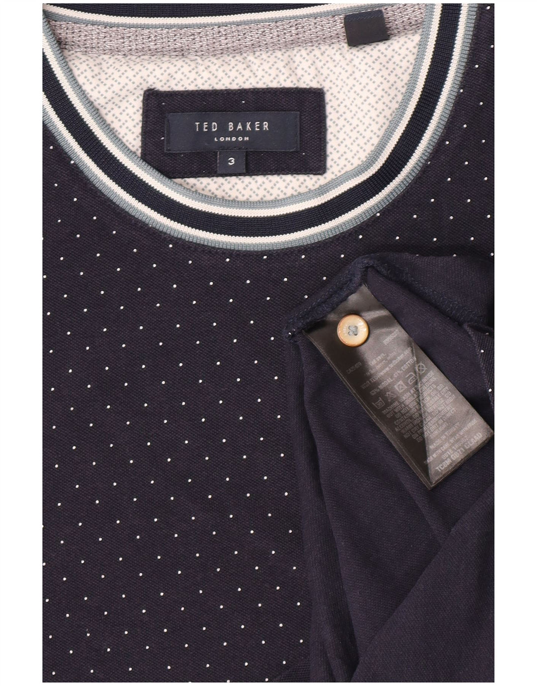 Tricou Bărbați Ted Baker Mărimea Top 3 Mediu Bleumarin Pete Modal