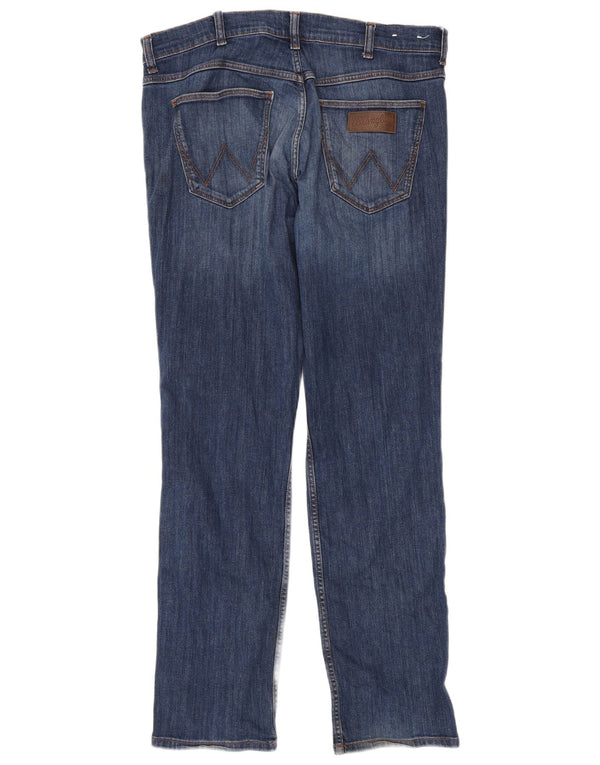 Blugi drepte Wrangler pentru bărbați Greensboro W34 L34 Bumbac albastru