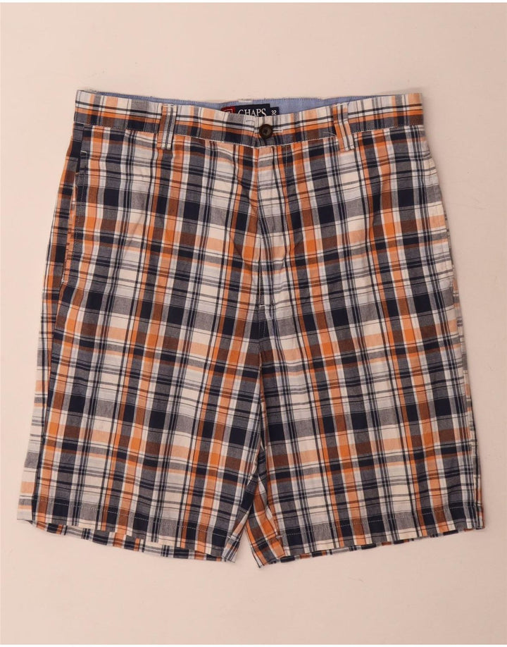 Pantaloni scurți chino pentru bărbați Chaps W32 Medium Bleumarin Check