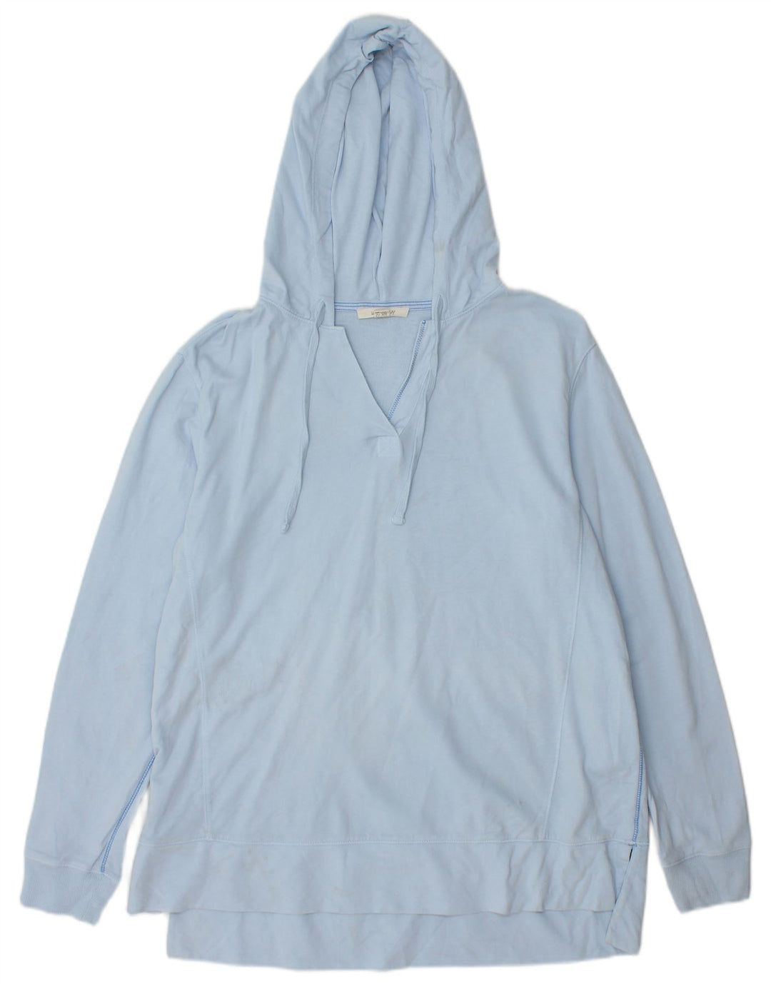 WHITE STUFF Pulover cu glugă pentru femei UK 12 Bumbac albastru mediu