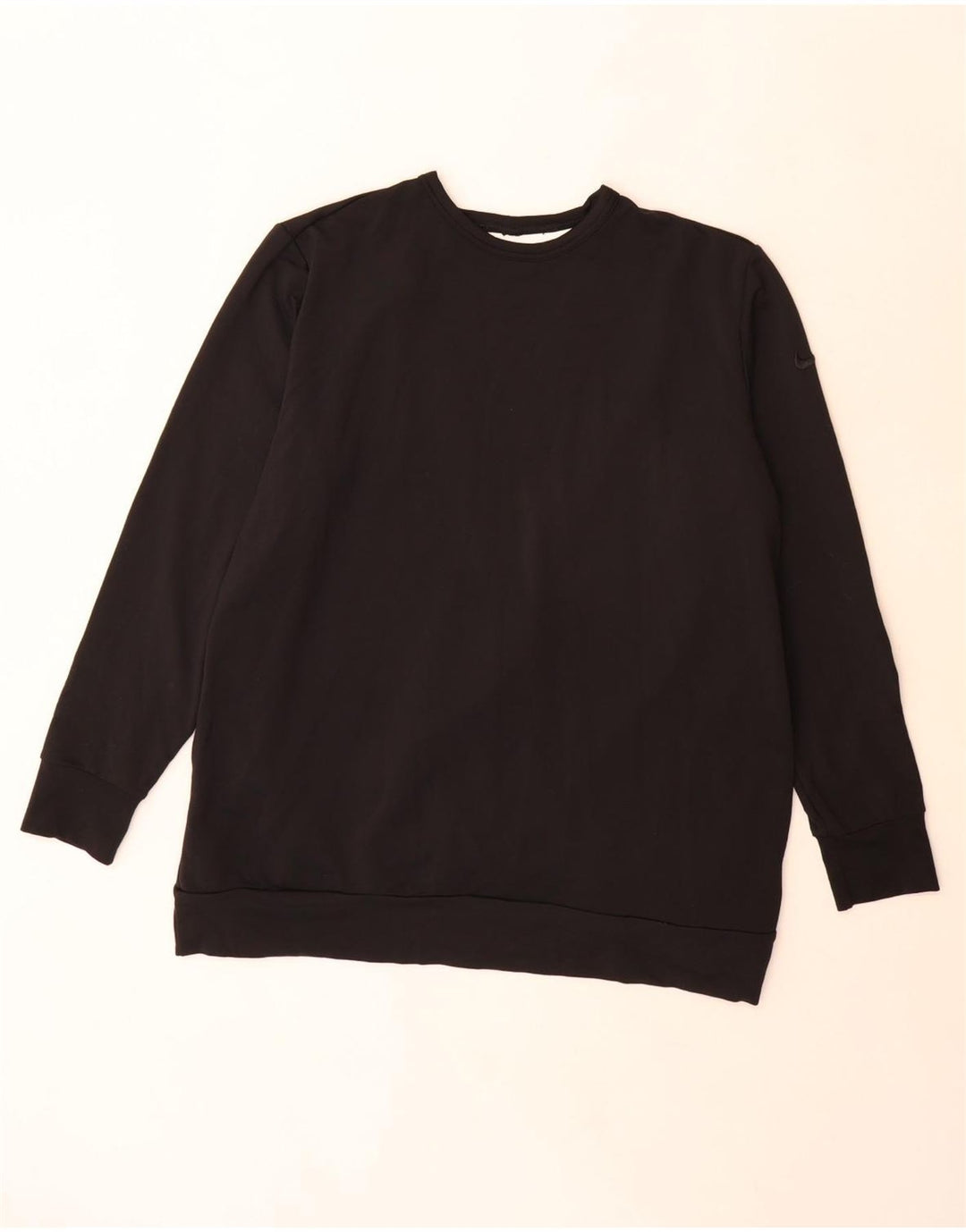 Pulover supradimensionat Nike Dri Fit pentru femei UK 14 Medium Negru