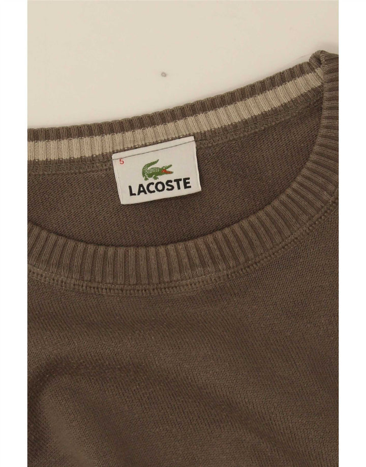 Pulover Lacoste pentru bărbați cu gâtul turnat, mărimea 5, kaki mare
