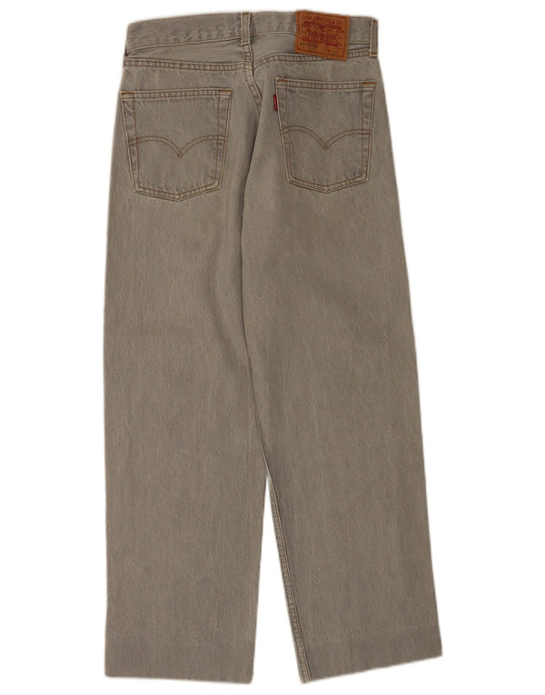 Blugi conici cu talie înaltă Levi's fete 15-16 ani W28 L26 bumbac gri