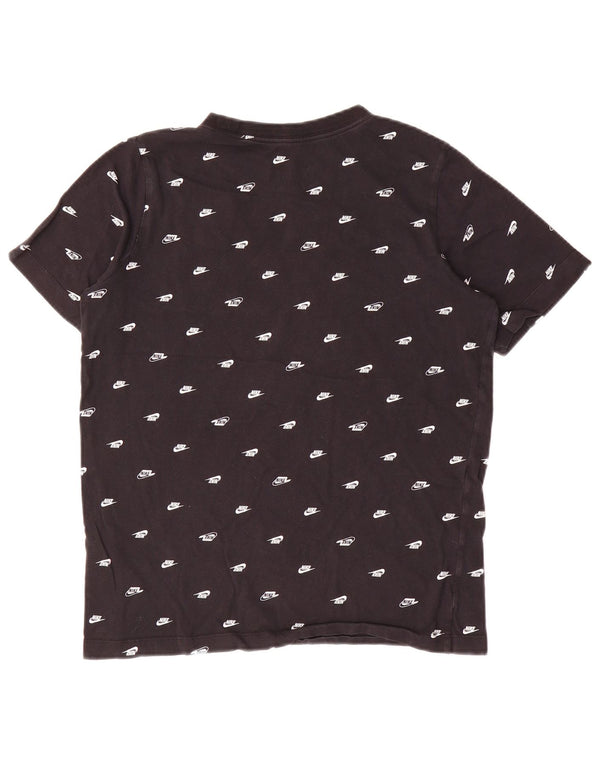 Tricou grafic Nike pentru băieți Top 13-14 ani XL bumbac negru