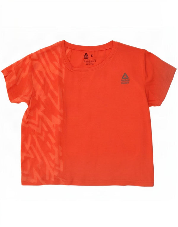 Tricou Adidas Cross Fit Crop Graphic Top UK 8/10 Mic Portocaliu