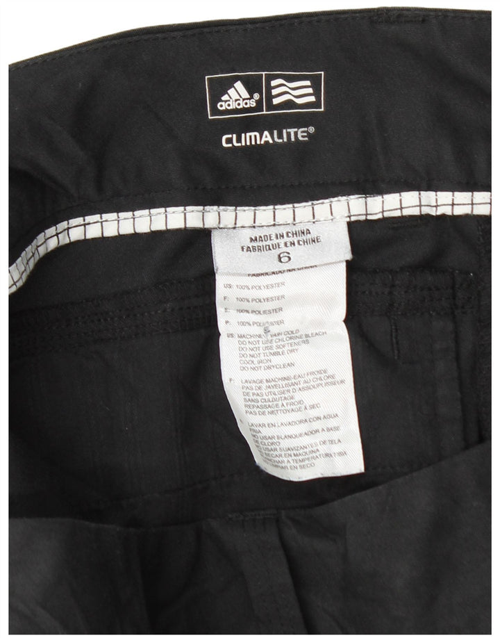 Pantaloni scurți chino Climalite ADIDAS pentru femei UK 6 XS W30 Poliester negru