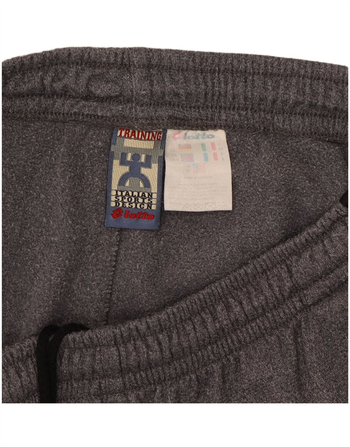 Pantaloni de trening LOTTO pentru antrenament pentru bărbați, gri mediu, poliester