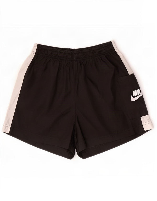 Pantaloni scurti sport Nike pentru femei UK 14 Medium Black Colorblock Poliester
