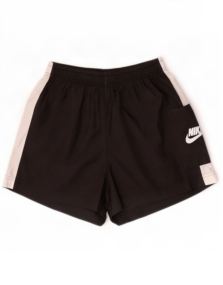 Pantaloni scurti sport Nike pentru femei UK 14 Medium Black Colorblock Poliester