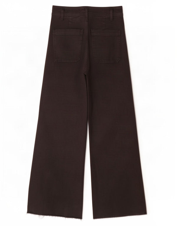 Blugi Zara femei cu talie înaltă cu picioare largi EU 36 XS W26 L29 bumbac negru