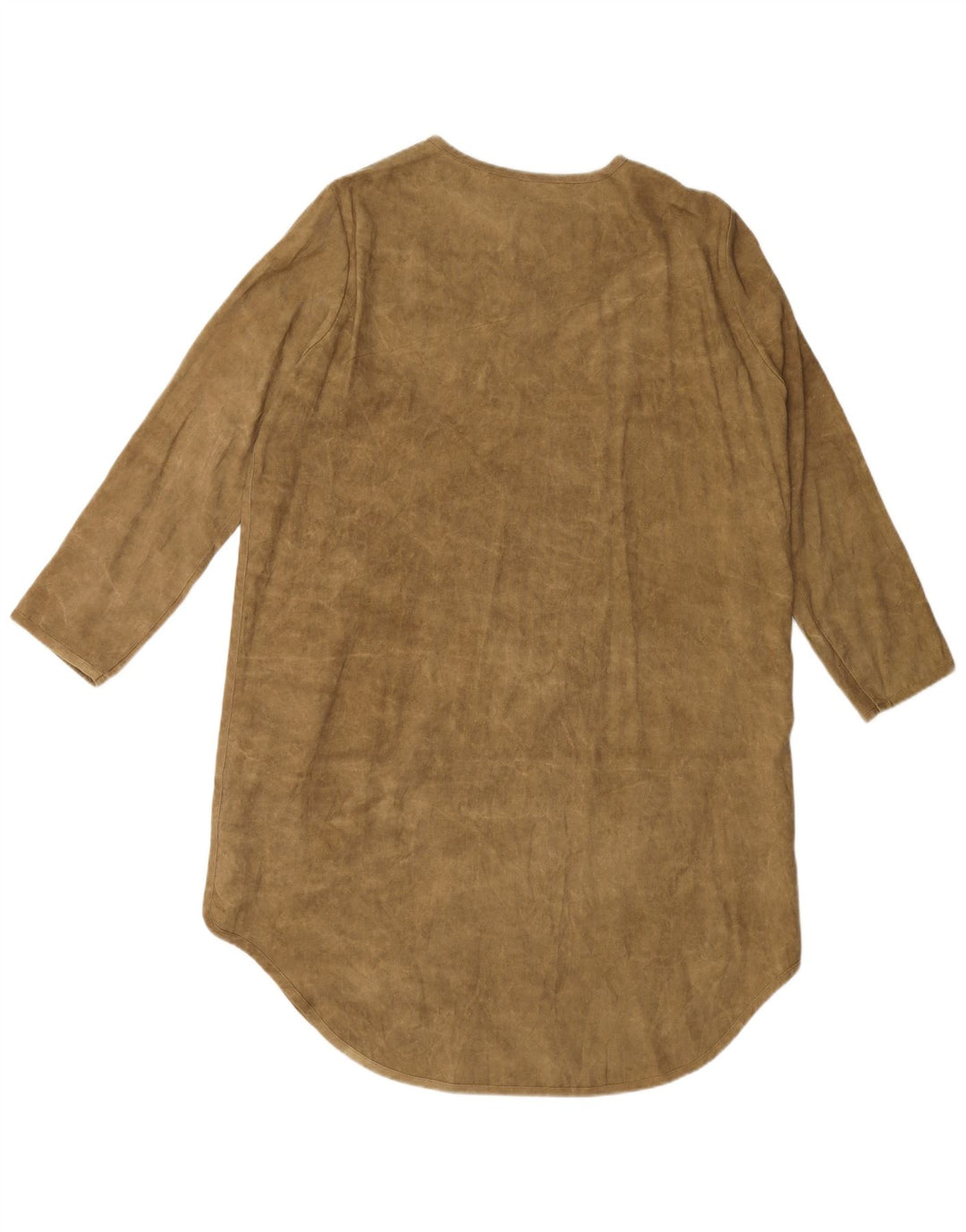 Rochie cămașă ZARA pentru femei UK 14 Medium Green Lyocell