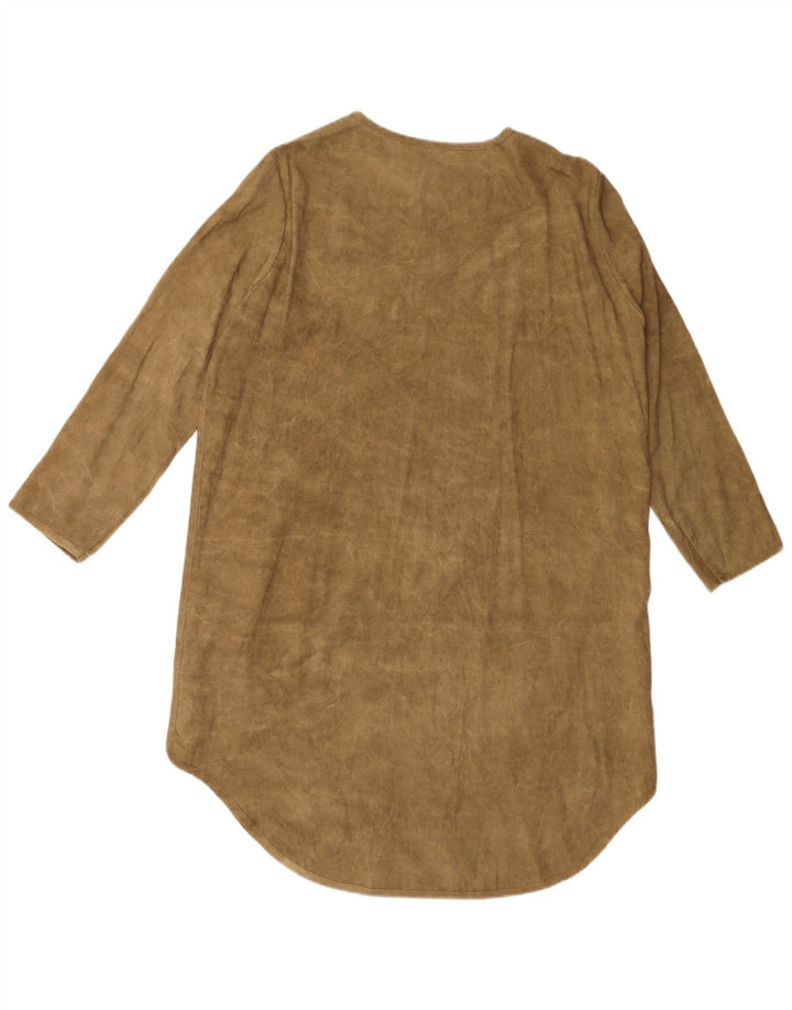 Rochie cămașă ZARA pentru femei UK 14 Medium Green Lyocell