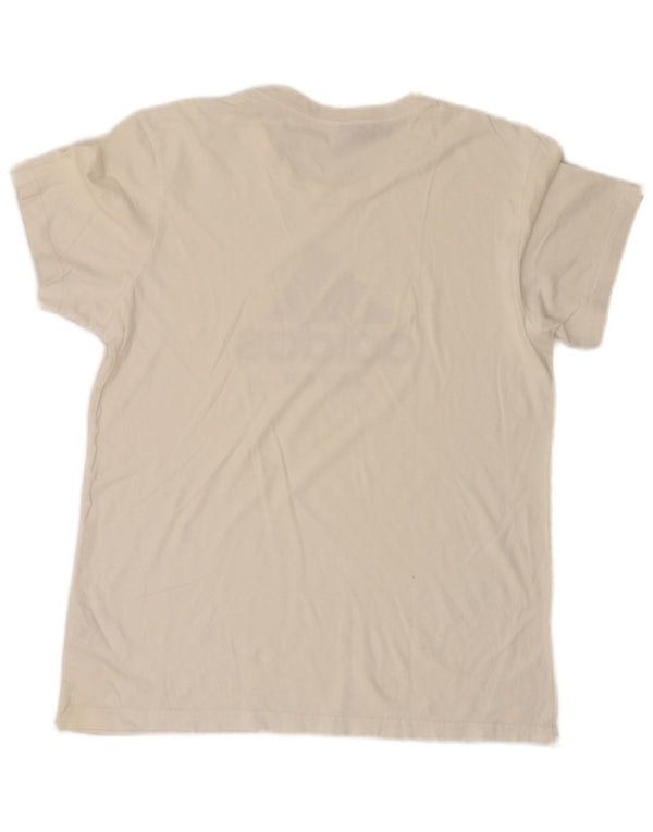 Tricou grafic pentru bărbați Adidas Top Mediu Alb