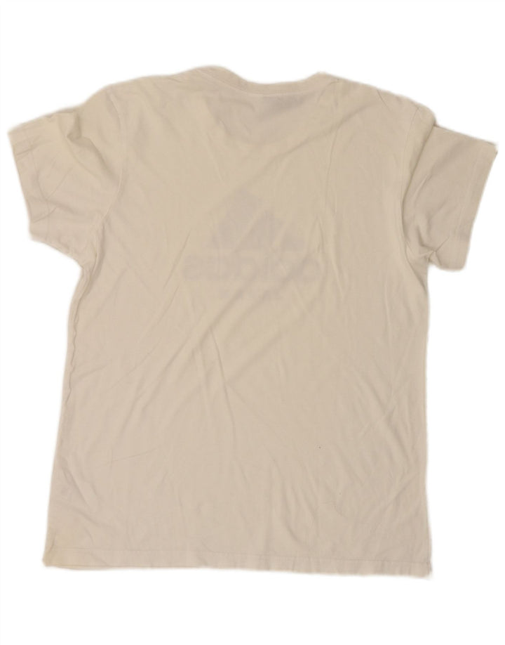 Tricou grafic pentru bărbați Adidas Top Mediu Alb