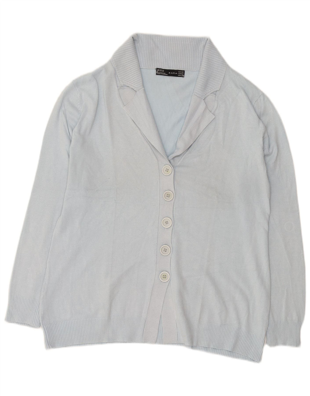 Pulover cardigan pentru femei Zara UK 16, mare, albastru, raion