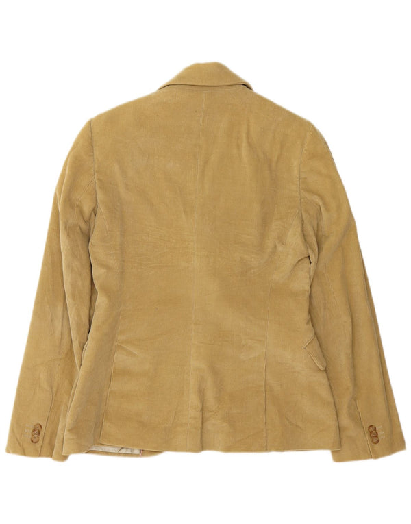 Massimo Dutti Jachetă de damă din velur cu 2 nasturi EU 42 Bej mare