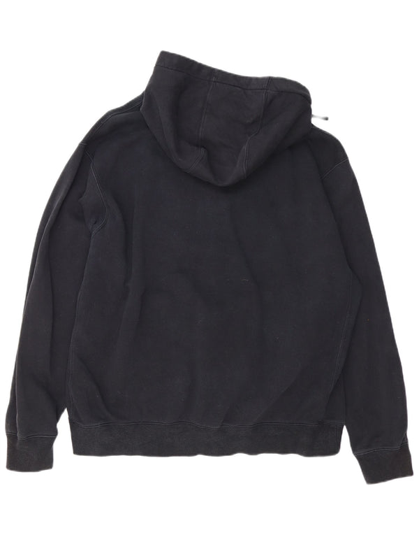 Nike Mens Zip Hoodie Sweater XL Black Cotton