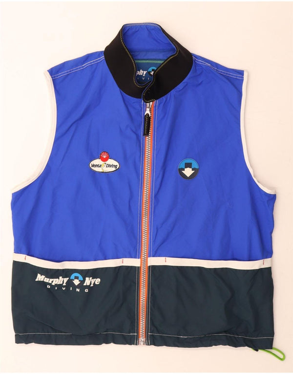 Gilet grafic pentru bărbați Murphy & Nye UK 42 XL Albastru Poliamidă color bloc