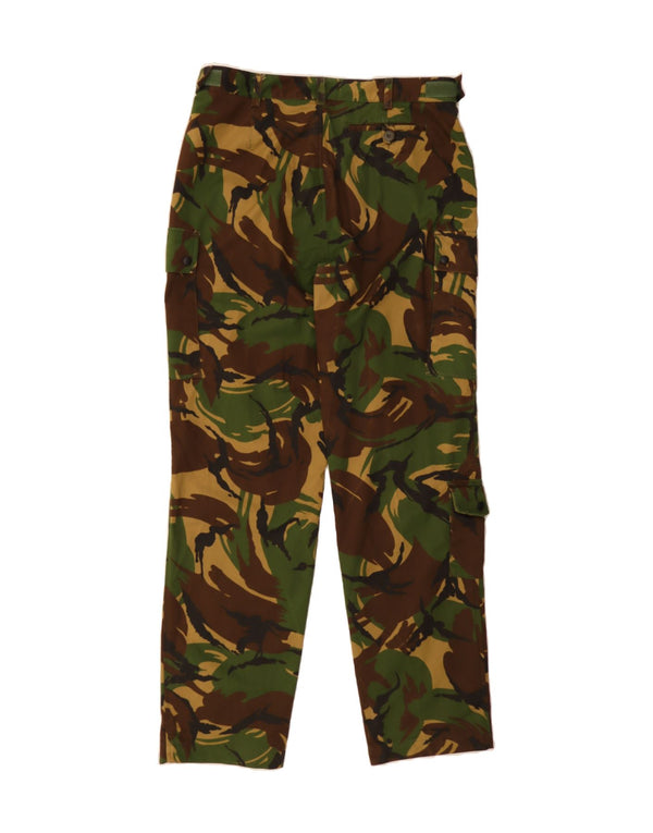 Pantaloni cargo drepți pentru bărbați VINTAGE L38 L34 Camuflaj verde