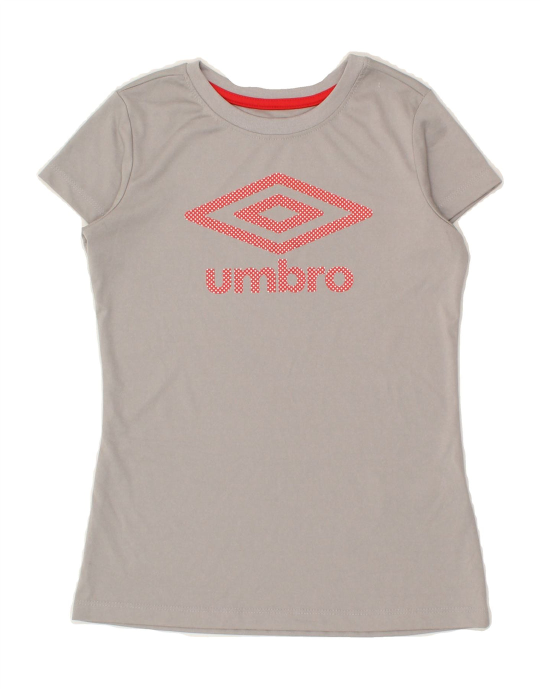 UMBRO Girls Graphic T-Shirt Top 10-11 Years Large Grey Polyester Vintage Umbro and Second-Hand Umbro from Messina Hembry 