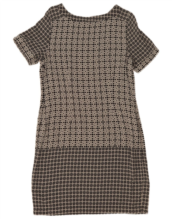 MARKS & SPENCER Rochie schimbătoare pentru femei UK 14 mare, neagră, geometrică, viscoză