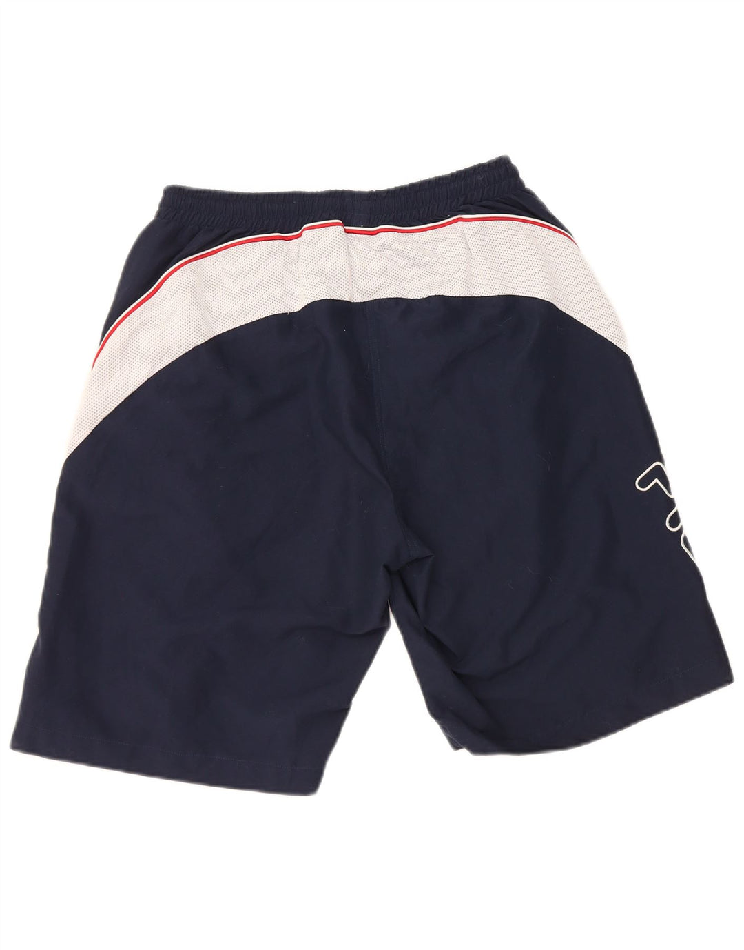 Pantaloni scurți sport Fila pentru bărbați, medii bleumarin, poliester color bloc