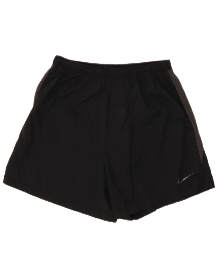 Pantaloni scurți sport Nike Dri Fit pentru bărbați, mediu negru, color block