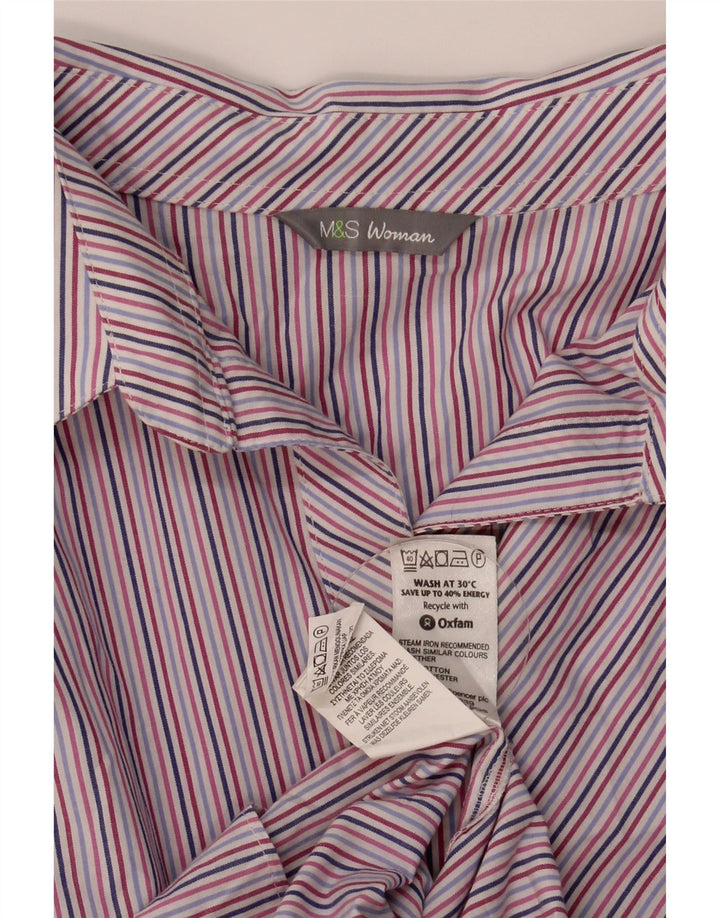 Cămașă pentru femei Marks & Spencer cu mâneci 3/4 UK 12 Medium, multicoloră, cu dungi