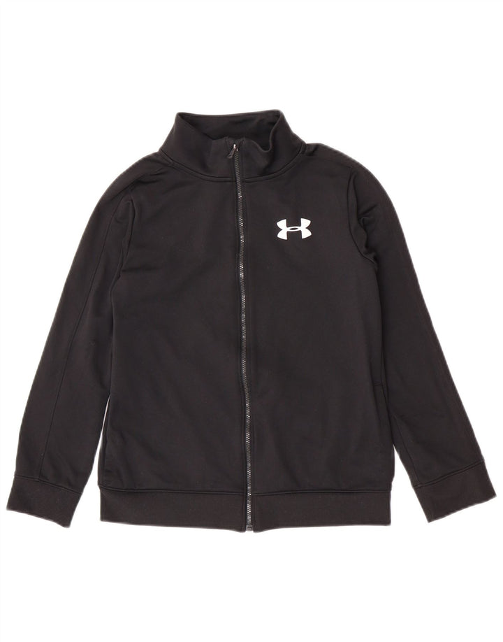 Jachetă de trening pentru băieți Under Armour 9-10 ani poliester negru mediu