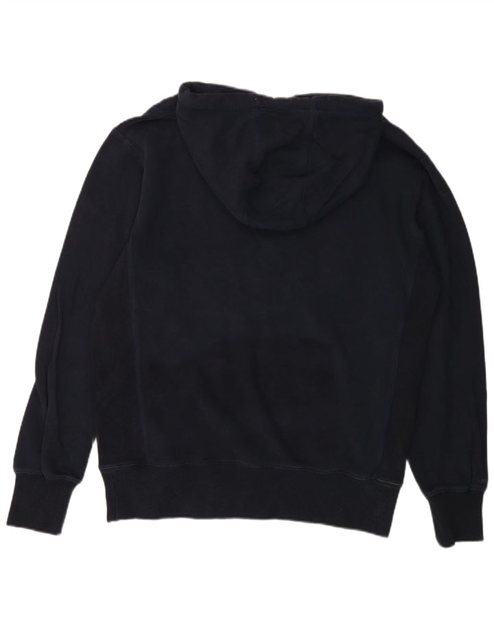 SUPERDRY Pulover cu glugă pentru bărbați din bumbac mare, albastru bleumarin