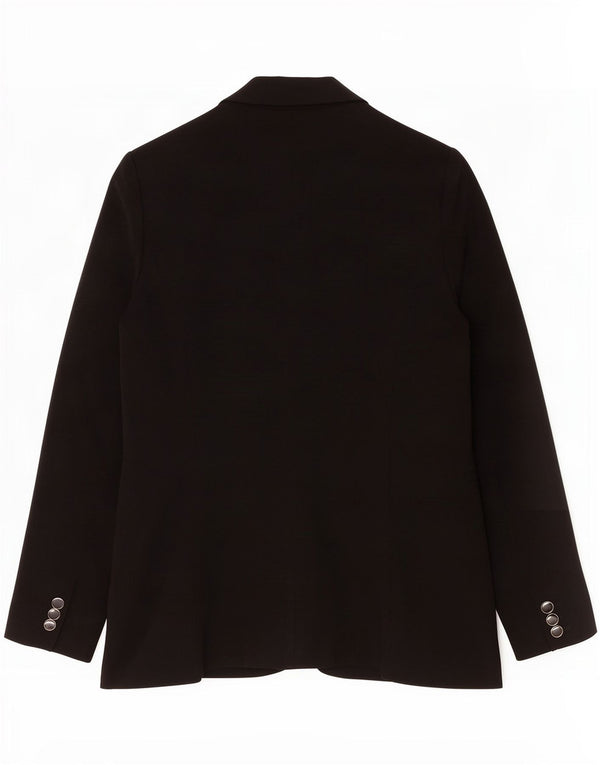 Reiss Sacou blazer pentru femei cu 1 nasture UK 10 Small Black Acetat