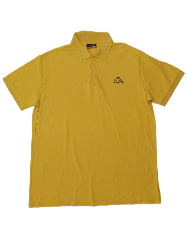 Cămașă polo pentru bărbați KAPPA XL bumbac galben