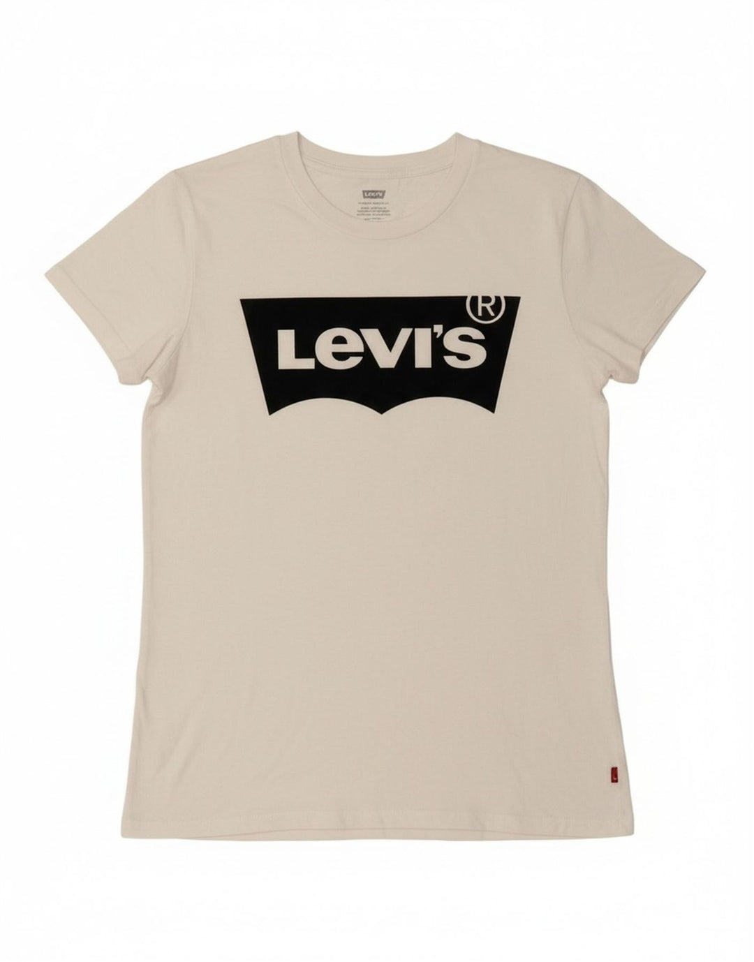 LEVI'S Mens Graphic T-Shirt Top XS White Cotton