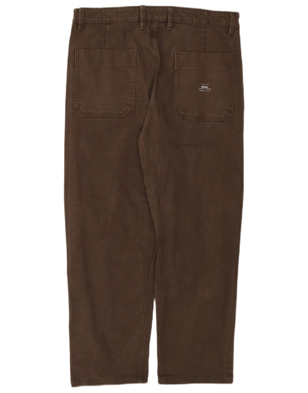 Zara Mens Straight Jeans EU 42 Large W32 L27 Brown