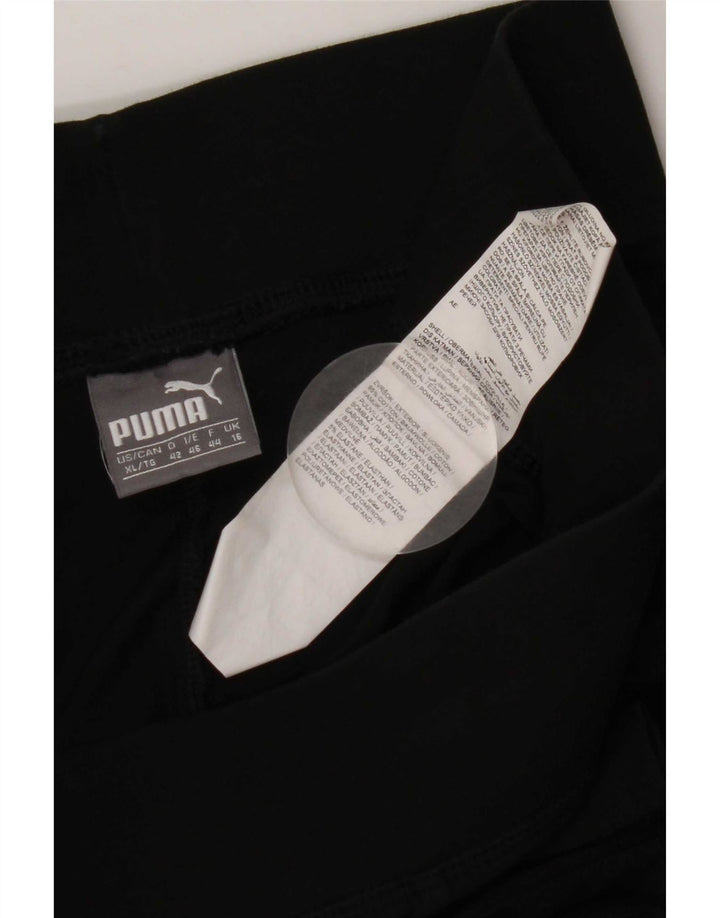 Leggings grafic Puma pentru femei UK 16, mare, negru, bumbac