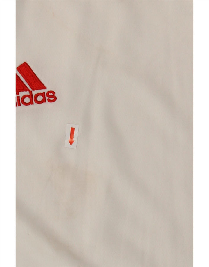 Tricou Adidas Climalite pentru bărbați Top 2XL poliester alb