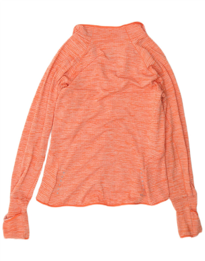 Top de trening Nike Dri Fit Pullover pentru femei UK 14 Medium Orange Flecked