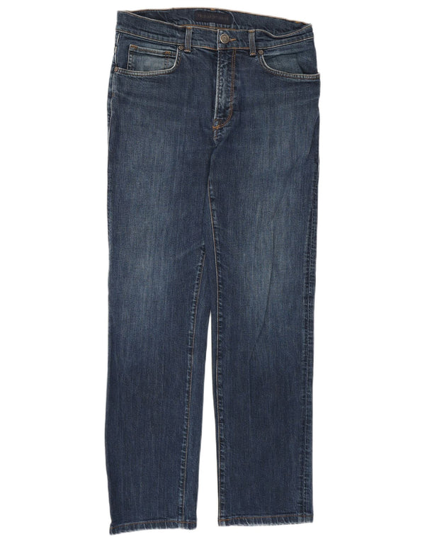Trussardi Womens Straight Jeans W32 L29 Blue Cotton