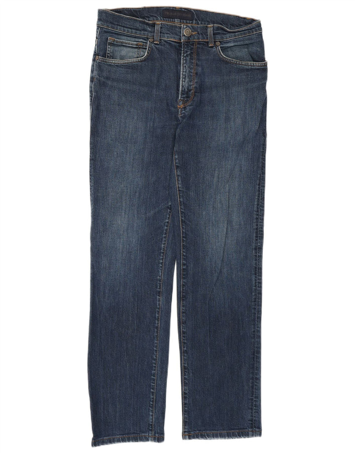 Blugi drepti pentru femei Trussardi W32 L29 Bumbac albastru