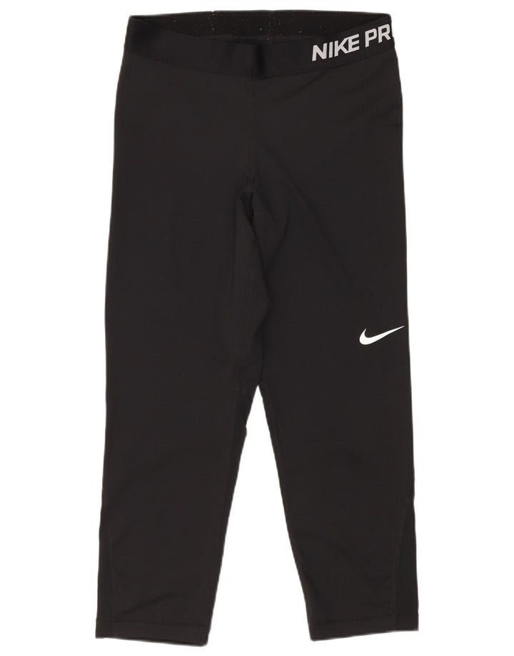 Nike Womens Graphic Capri Leggings Medium W26 L21 Black