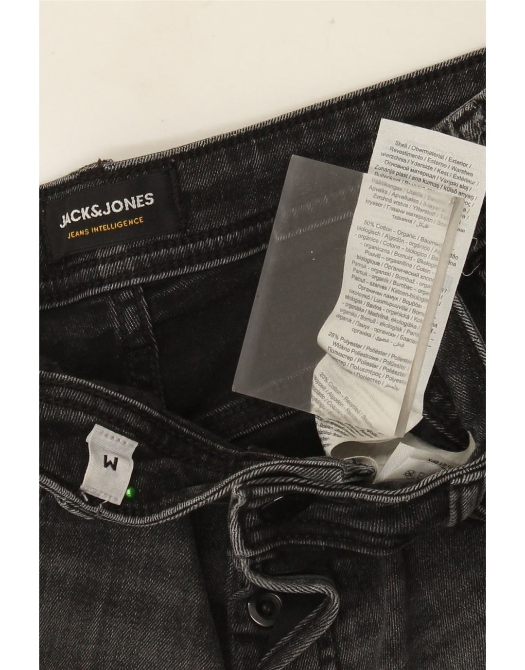 Pantaloni scurți din denim pentru bărbați JACK & JONES, bumbac gri, mediu W32