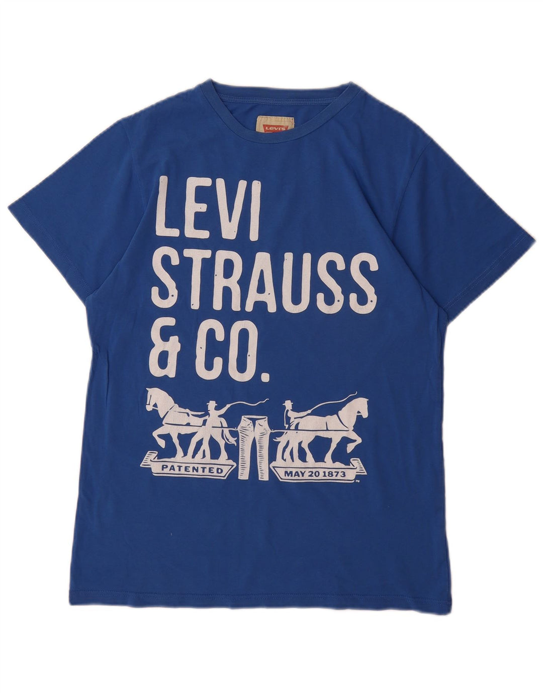 Tricou grafic LEVI'S Băieți Top 15-16 Ani Bumbac Albastru