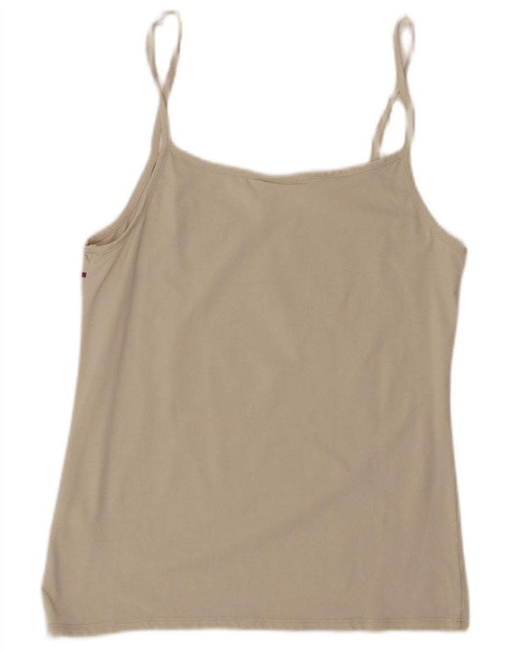 Crop Cami Top Femei Fila UK 14 Large Beige Poliamidă
